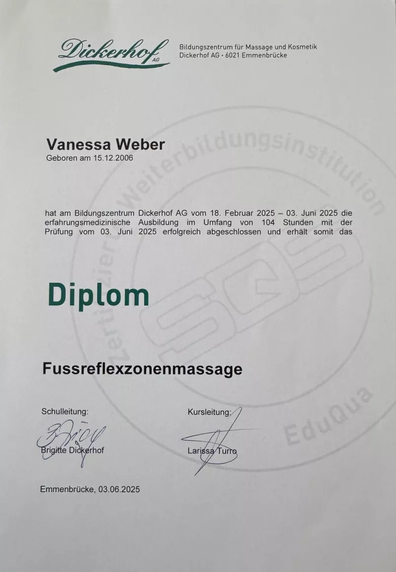 Fussreflexzohnenmassage