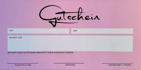 Gutschein Rückseite
